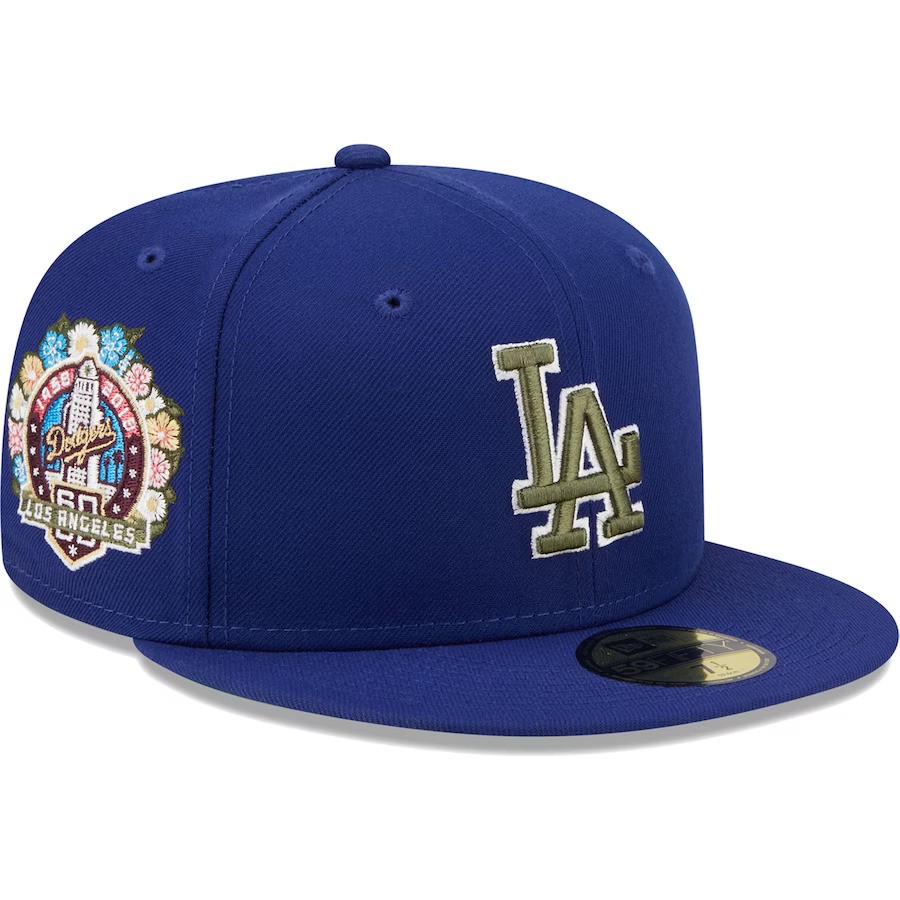 Los Angeles Dodgers 50th Anniversary New Era Botanical 59FIFTY Hat