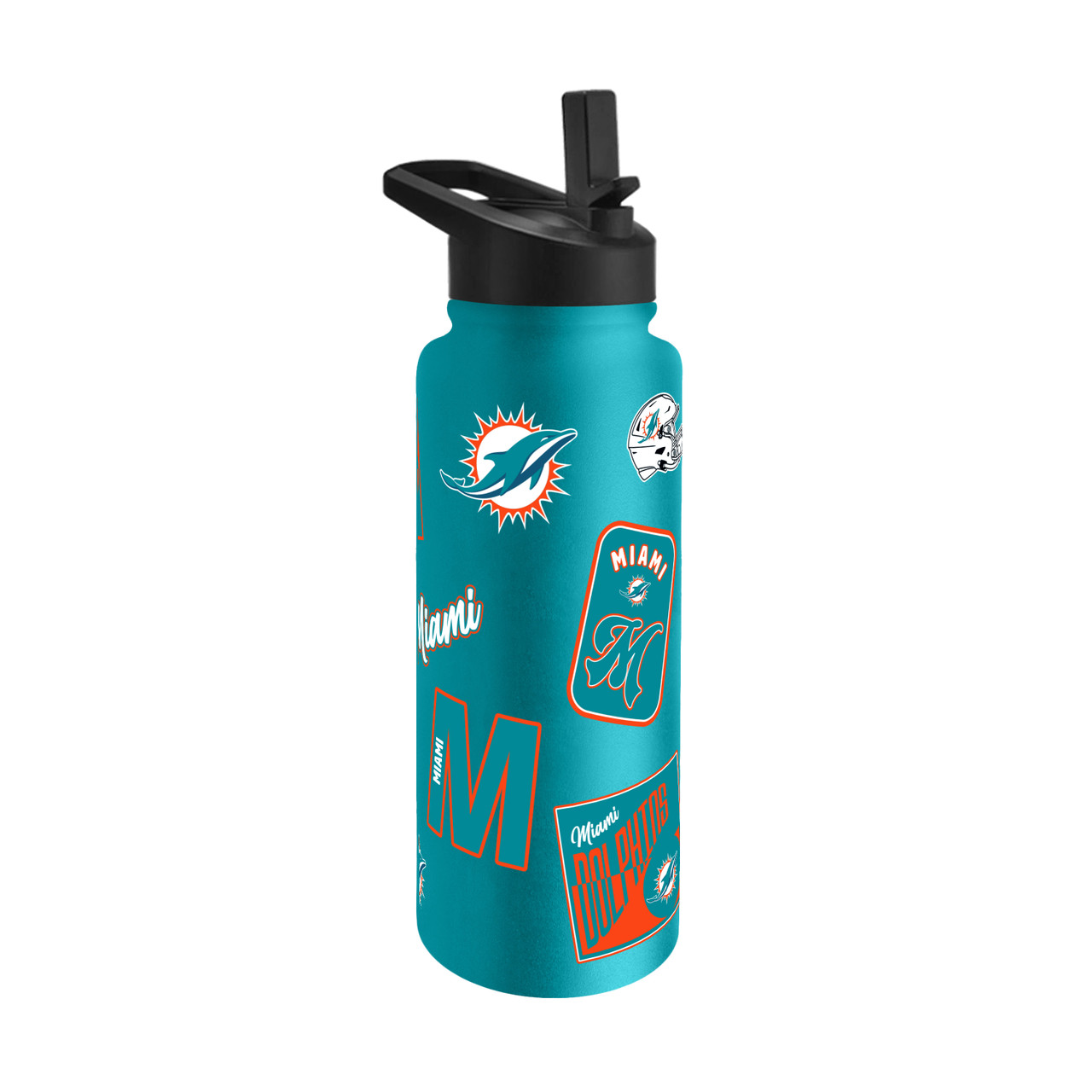Miami Dolphins Dreamweave Quencher Stainless Steel Bottle 34oz