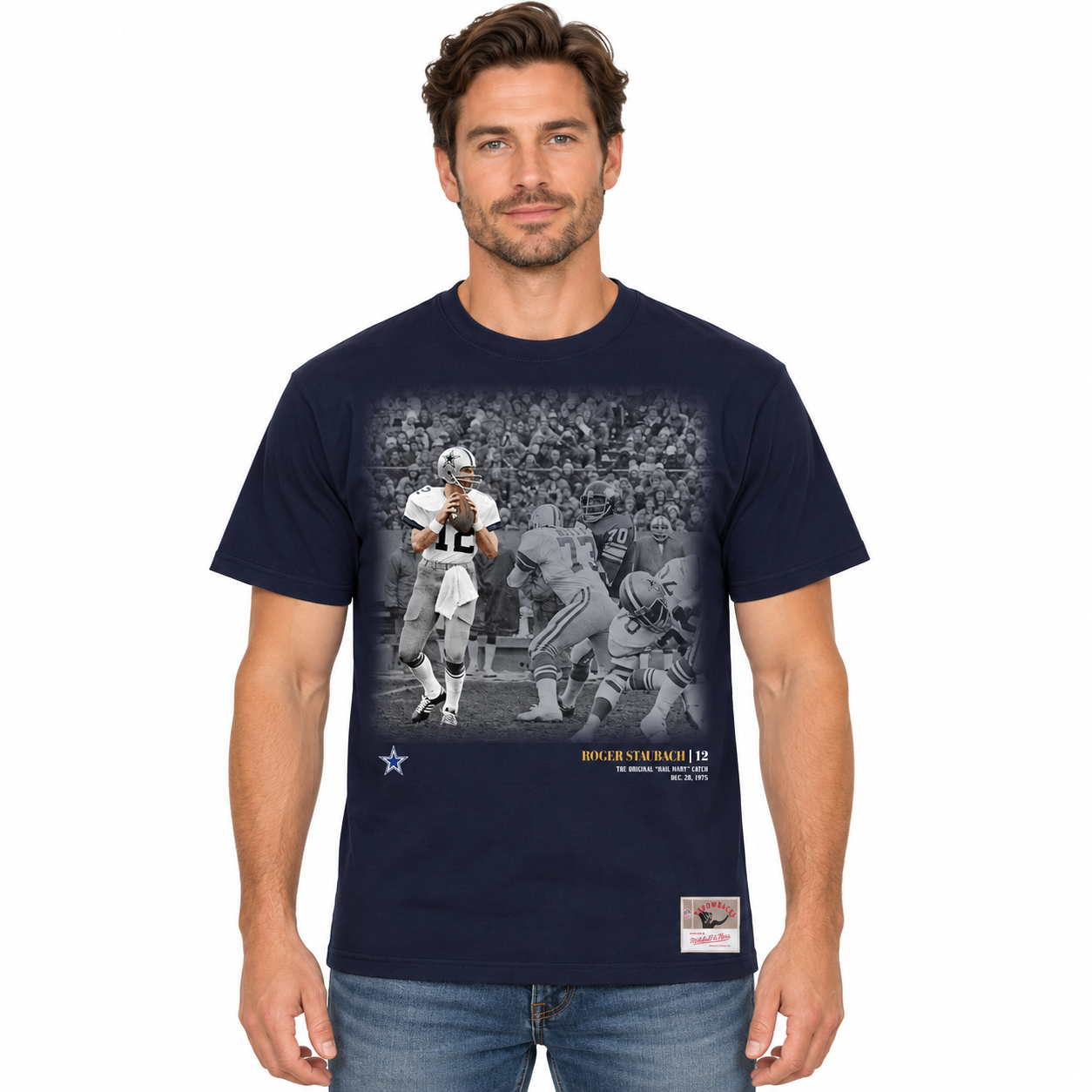 Dallas Cowboys Roger Staubach Mitchell and Ness Legendary Moments Shirt
