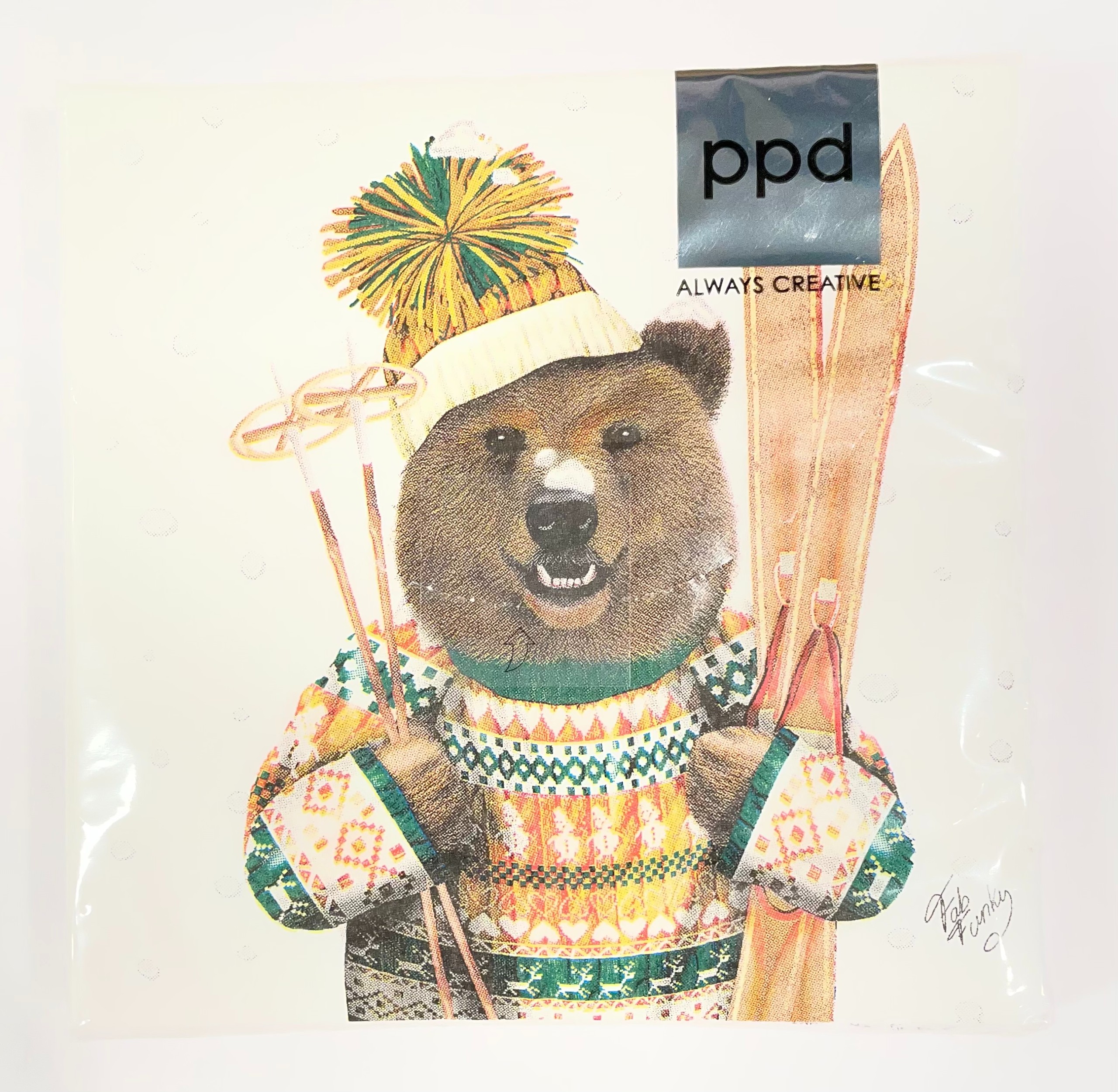 Ski Bear Paper Napkins
