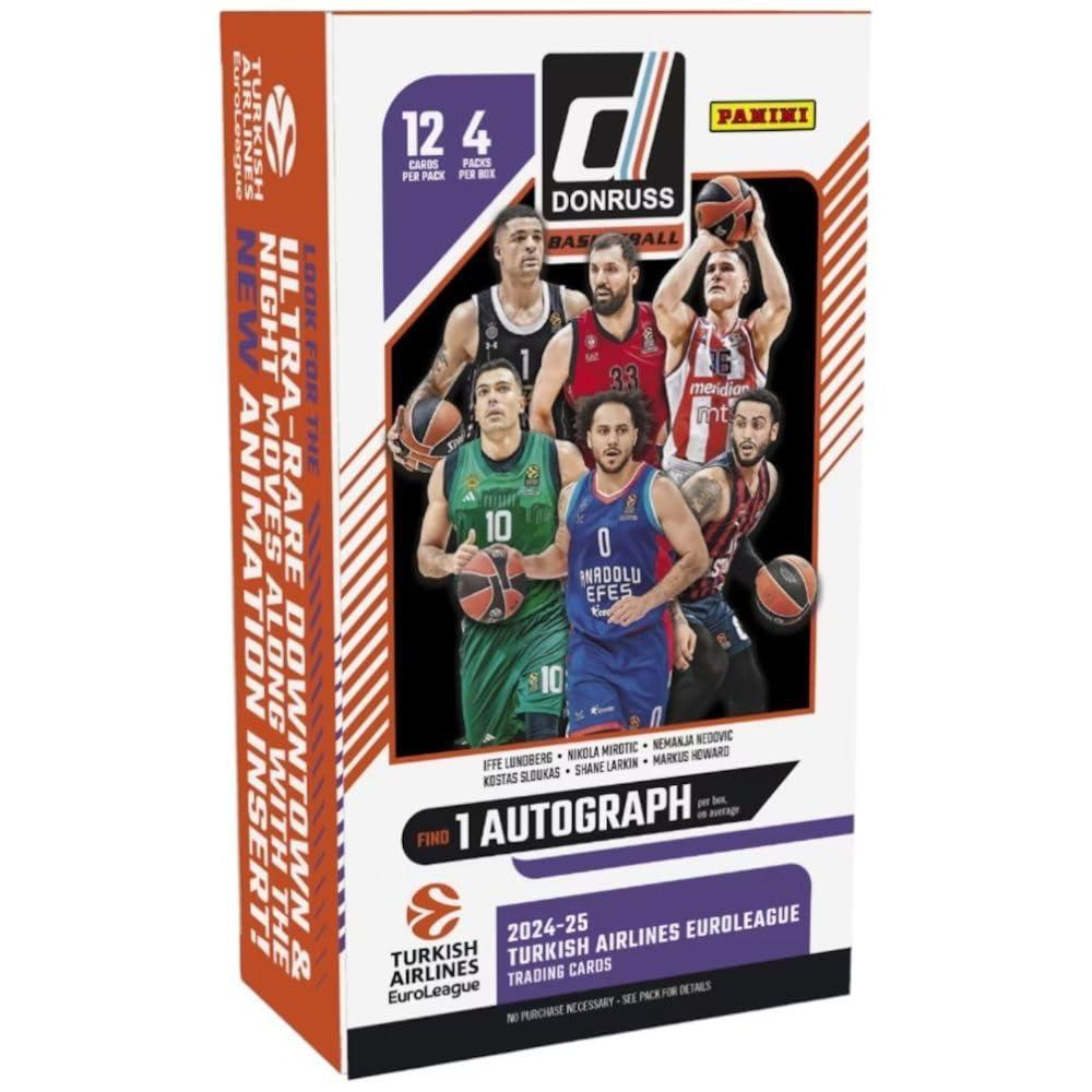 2024-25 Panini Donruss Turkish Airlines Euroleague Basketball Cards, 2024-25 Hobby Box,