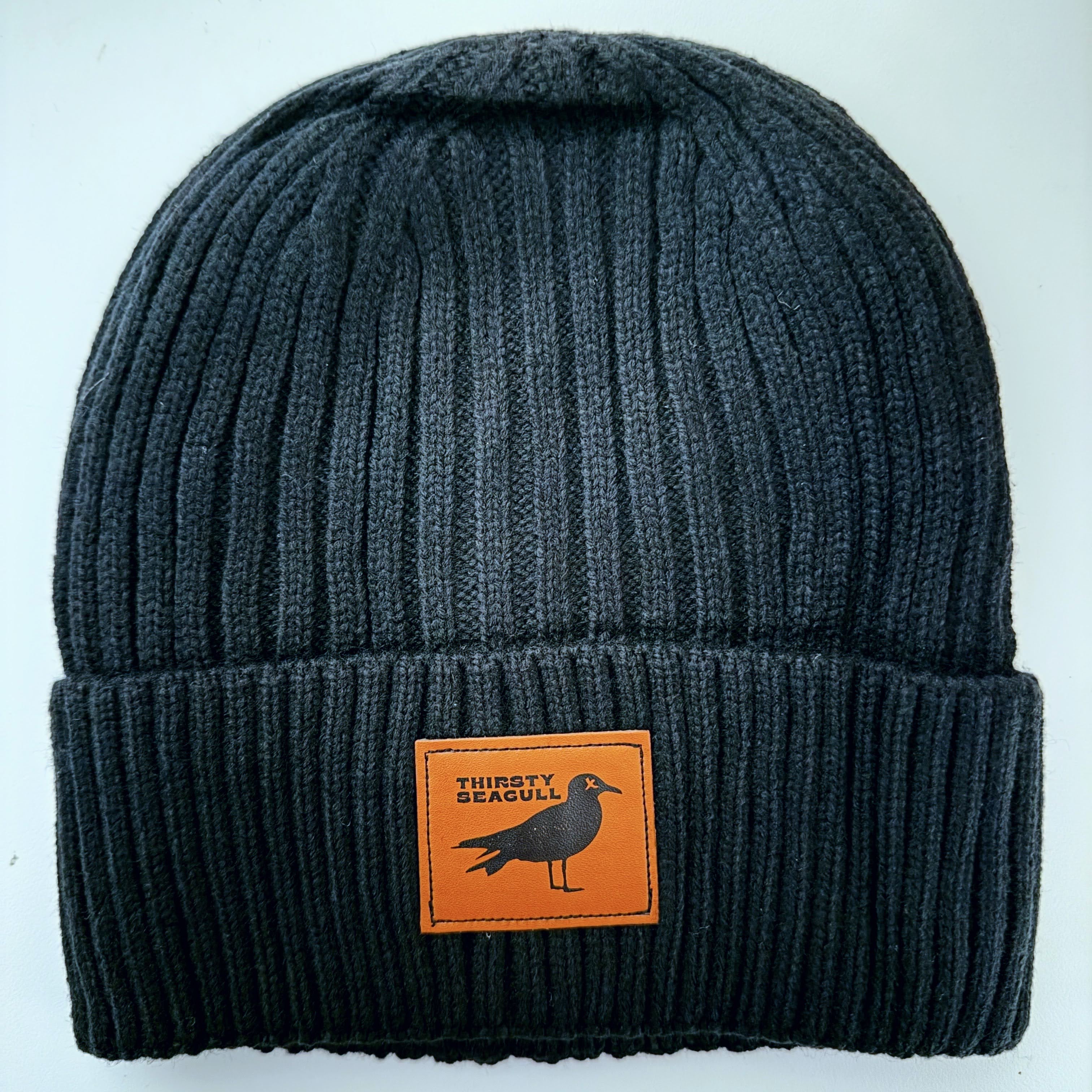 Super Soft Fleece Lined Thirsty Seagull Label Beannie