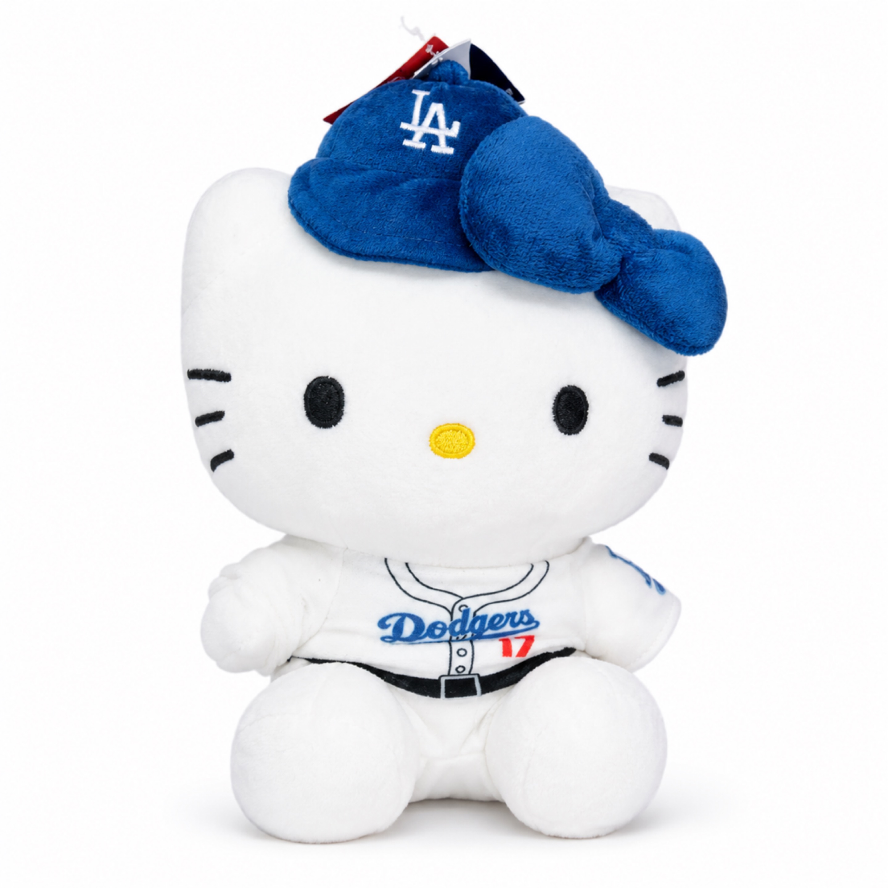Los Angeles Dodgers Hello Kitty Plush Toy wearing Shohei Ohtani Jersey 10"