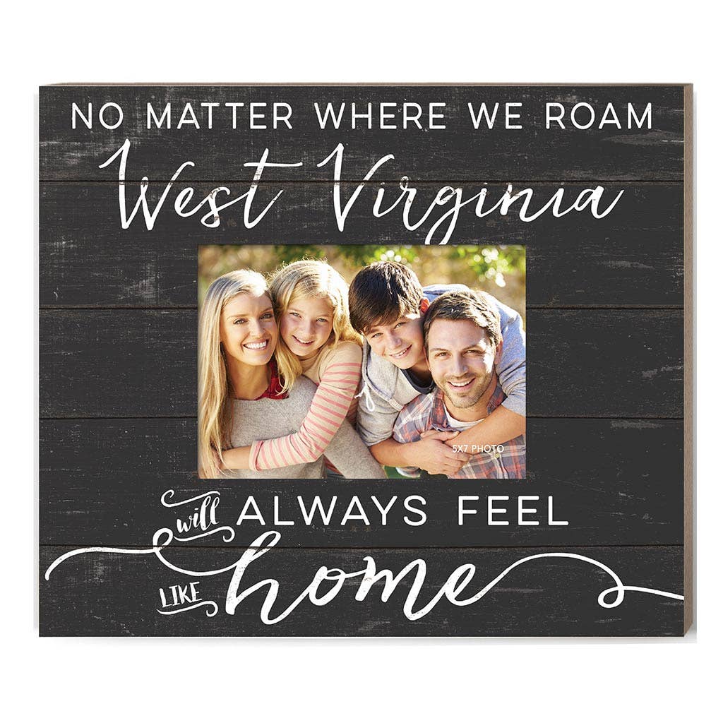 Weathered Slat Photo Frame Feels Like Home West Virginia
