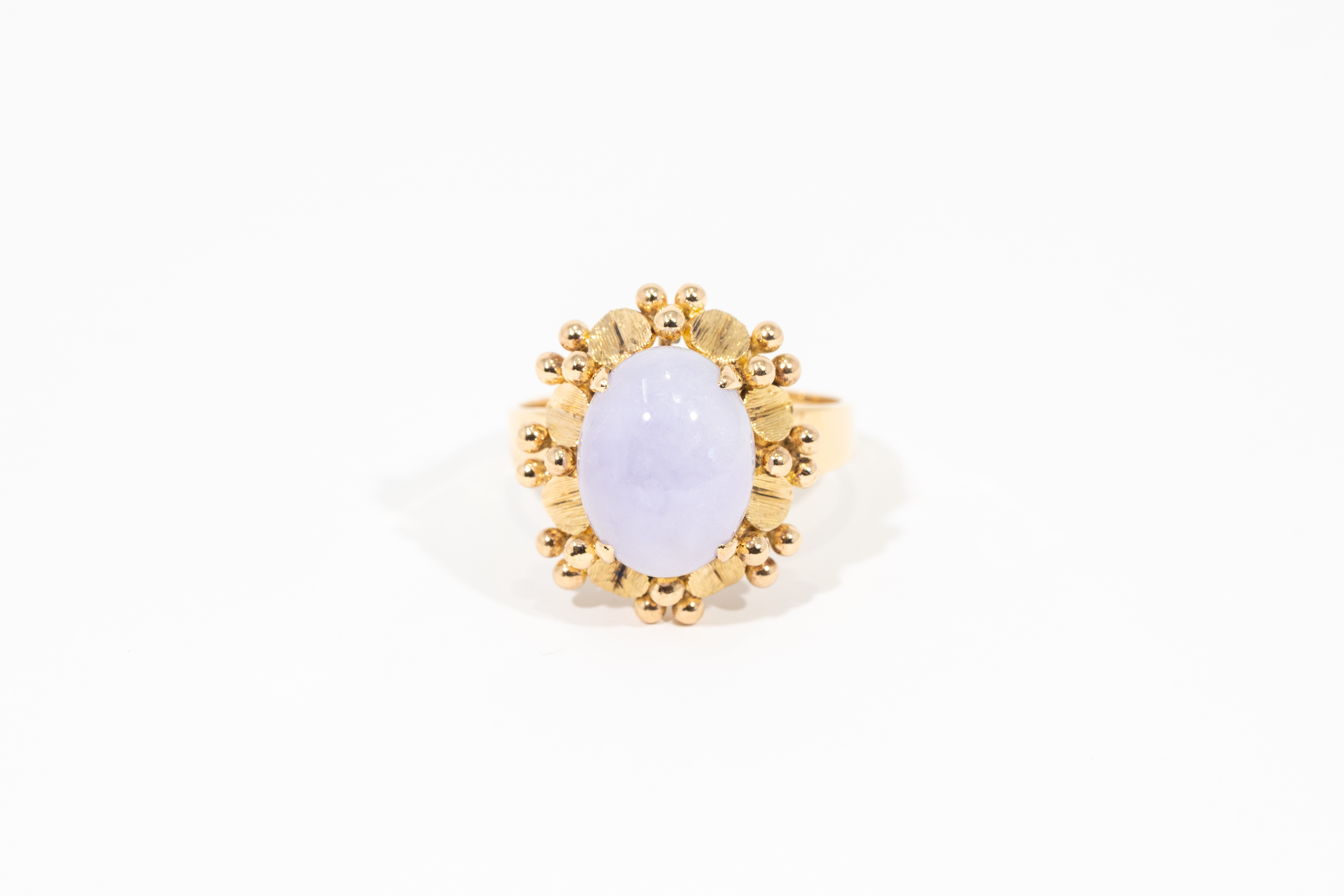 Lavender Sunlight 14K Yellow Gold LavenderJade Ring