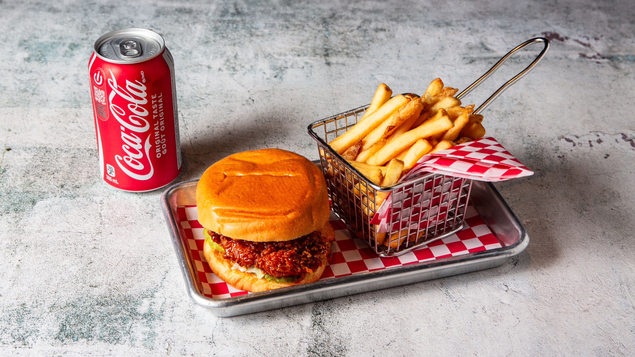 Hot Honey Chicken Sando Combo