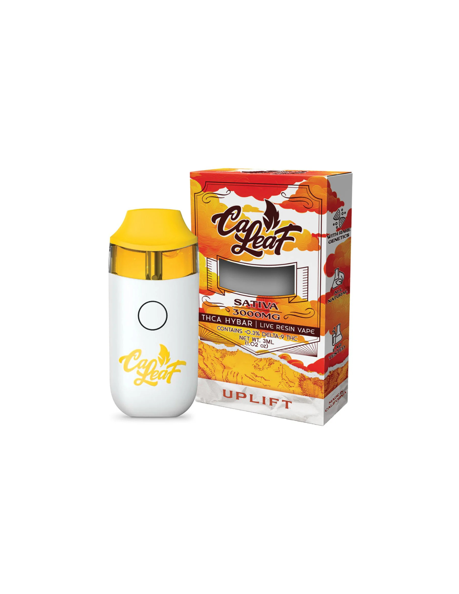 CaLeaf 3 Gram THCa Disposable - Sativa (Uplift)