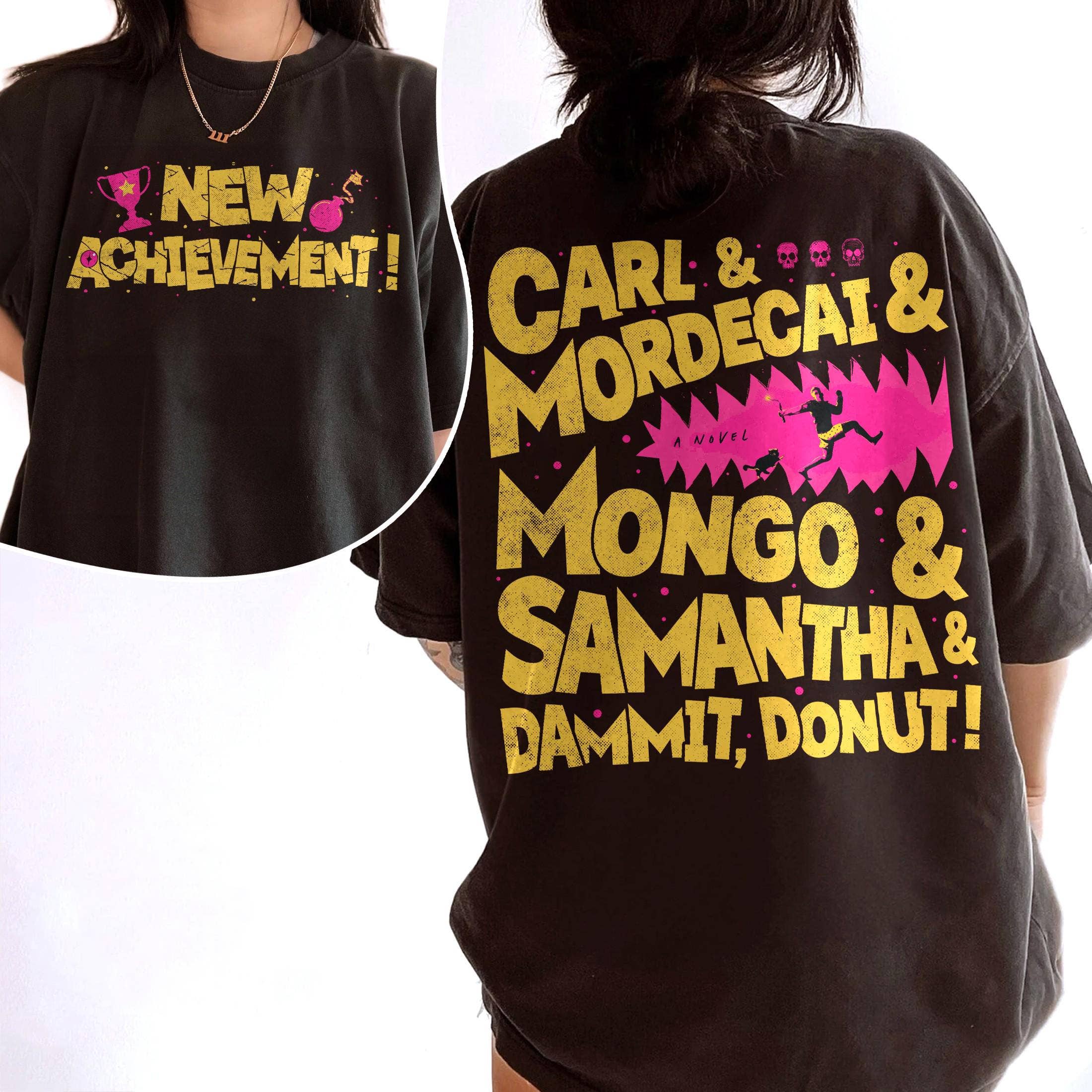 2XL New Achievement Shirt, Dungeon Crawler Carl and Matt Shirt: Black, 2XL, Unisex T-shirt