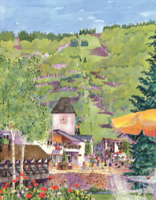 Vail Covered Bridge in Summer Poster by Barbara Froula