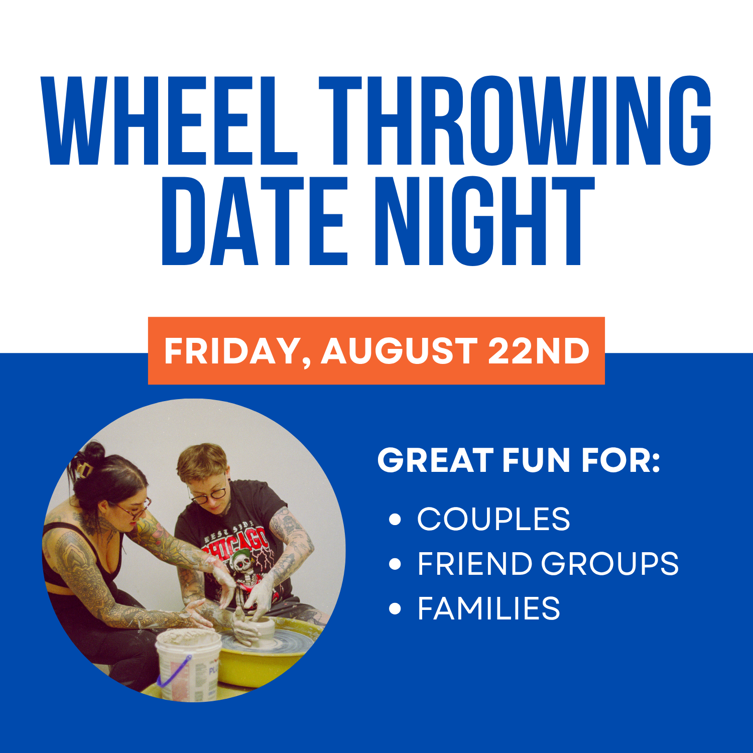 Pottery Date Night: Friday, August 22nd