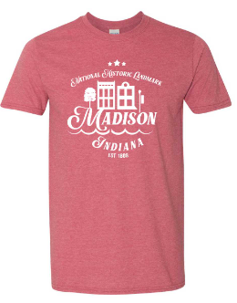 NHL Madison, Indiana Softstyle T-Shirt - Heather Cardinal Red