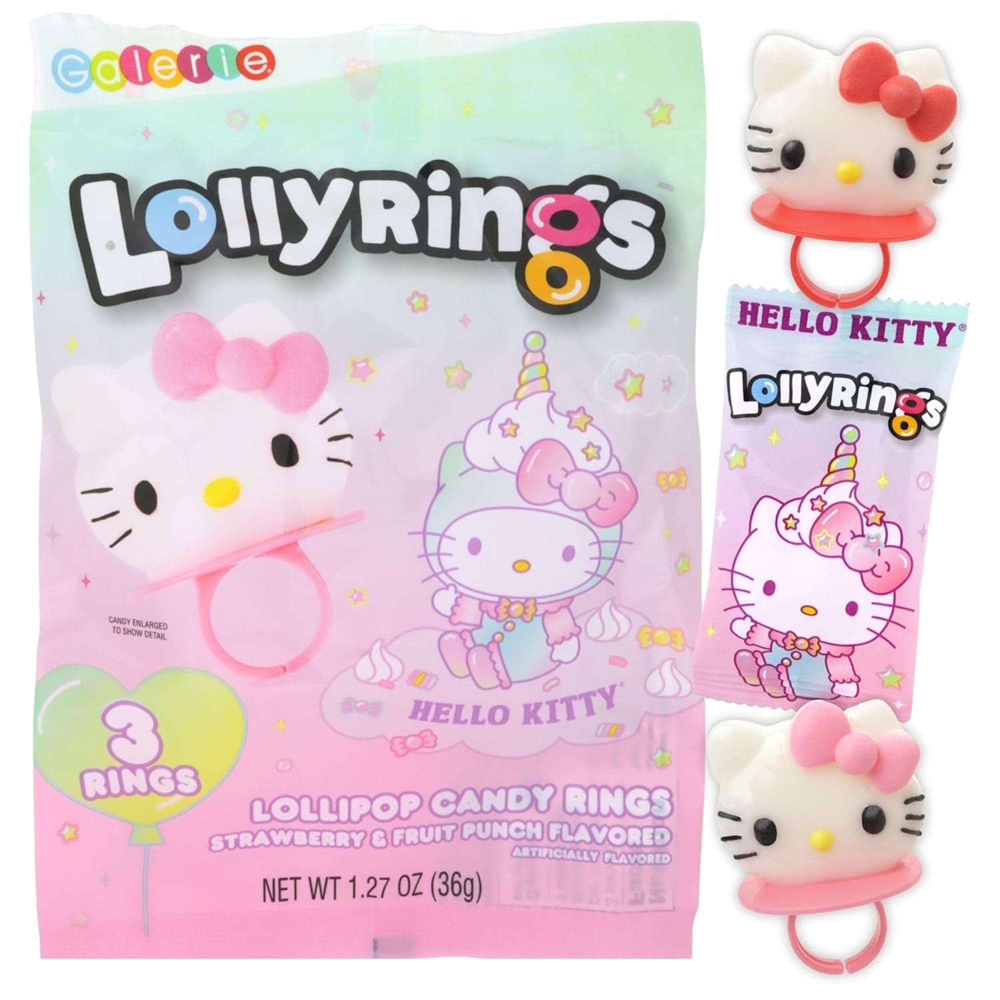 Galerie Hello Kitty Lollipop Lolly Ring 1.27 oz 18 ct