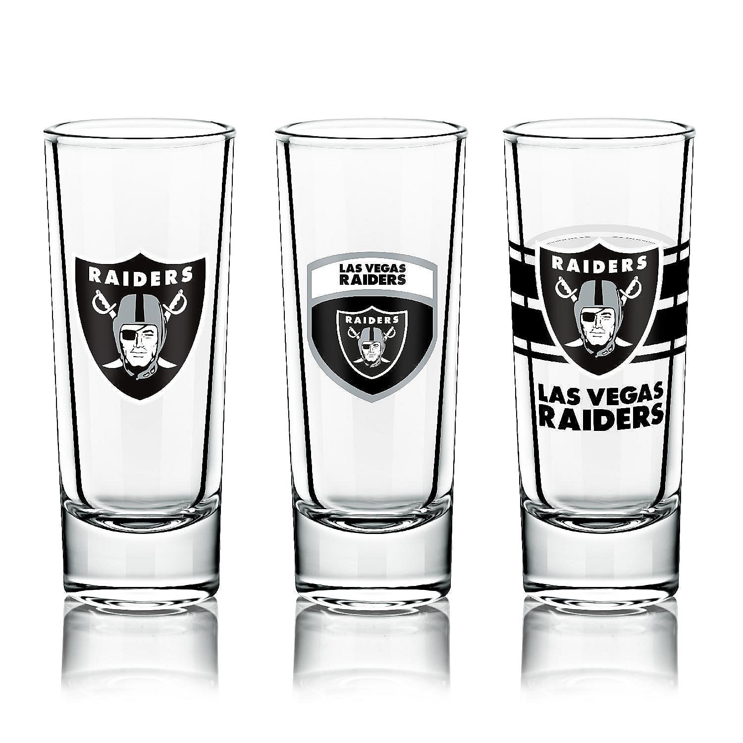 Las Vegas Raiders 6-Pack Shot Glass Set