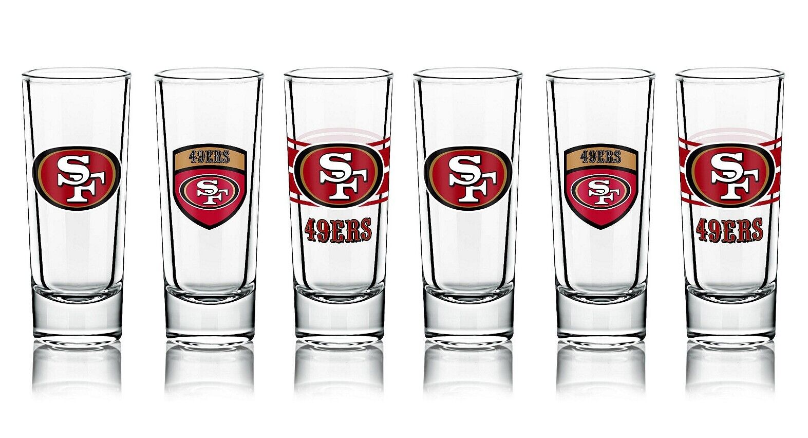 San Francisco 49ers 6-pack Shot Glass Set