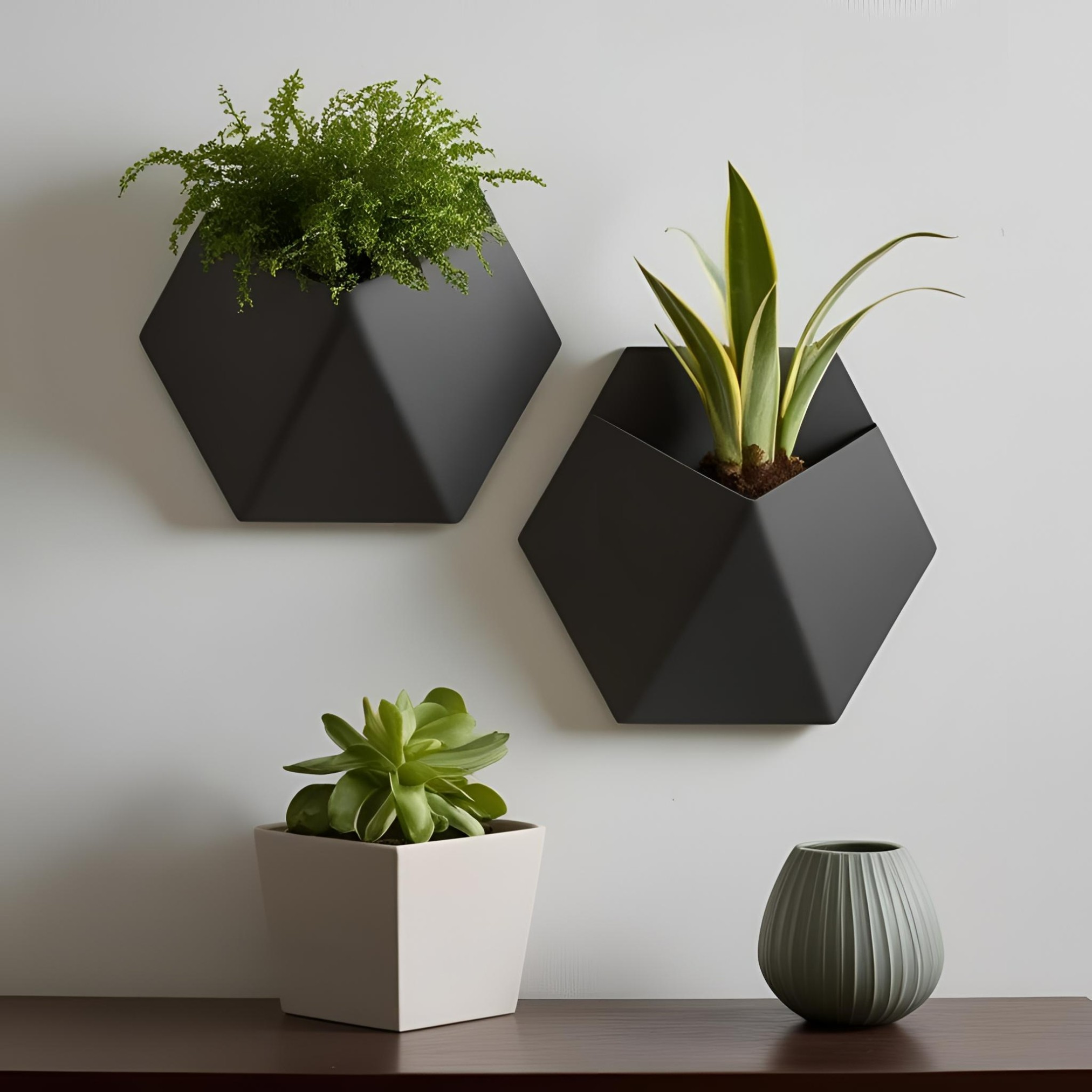 Angular Wall Mounted Planter