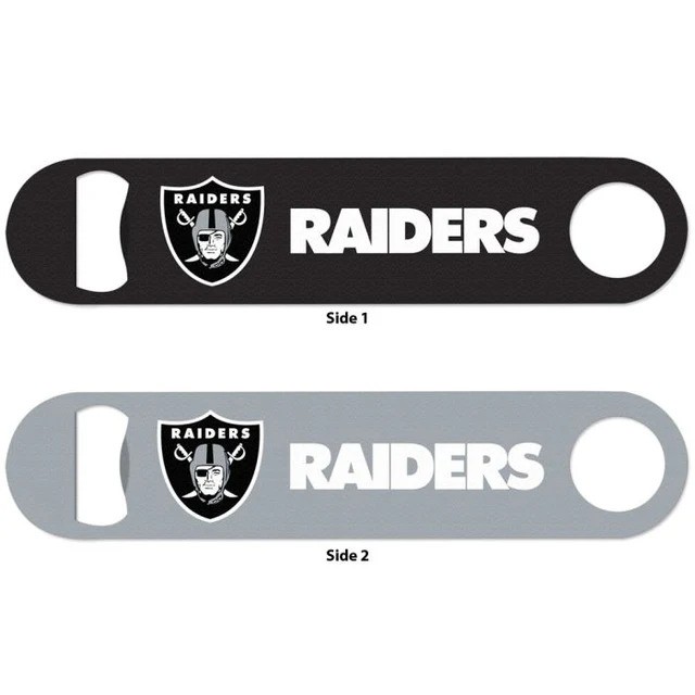 Las Vegas Raiders 2-Sided Stainless Steel Bottle Opener