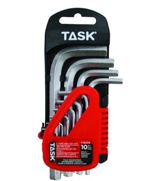 Task L-Type Hex Key Set, Short Metric, 10-Piece