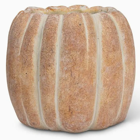 Tall Pumpkin Planter, 6.5"