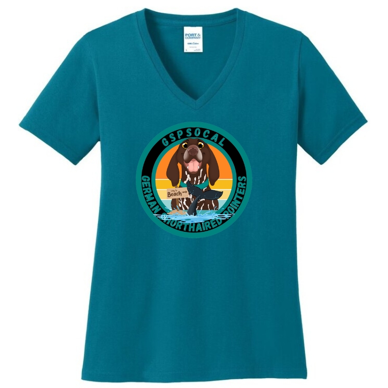 Southern California German Shorthaired Pointer Ladies Teal Shirt