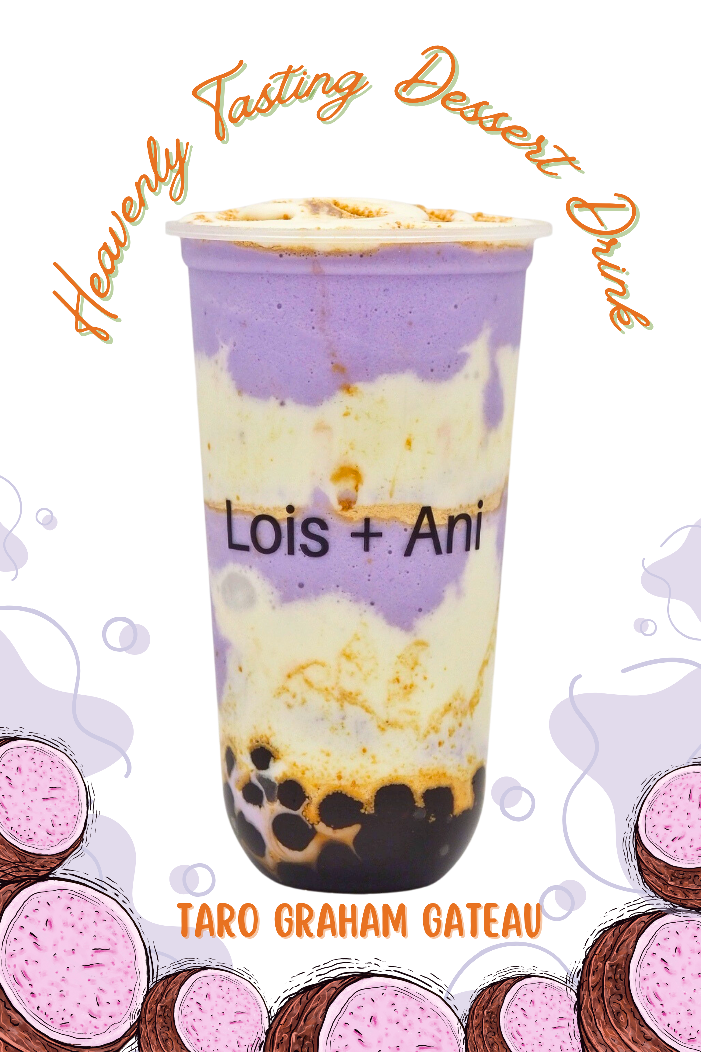 Taro Graham Cheese Swirl