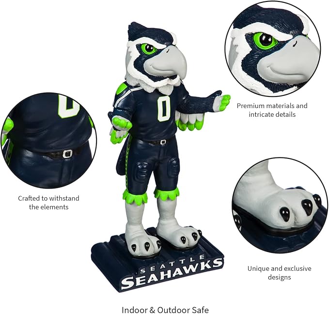 Seattle Seahawks Tiki Mascot Statue