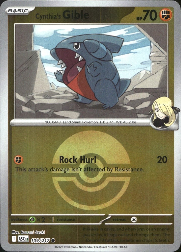Cynthia's Gible - ME02.5 109/217