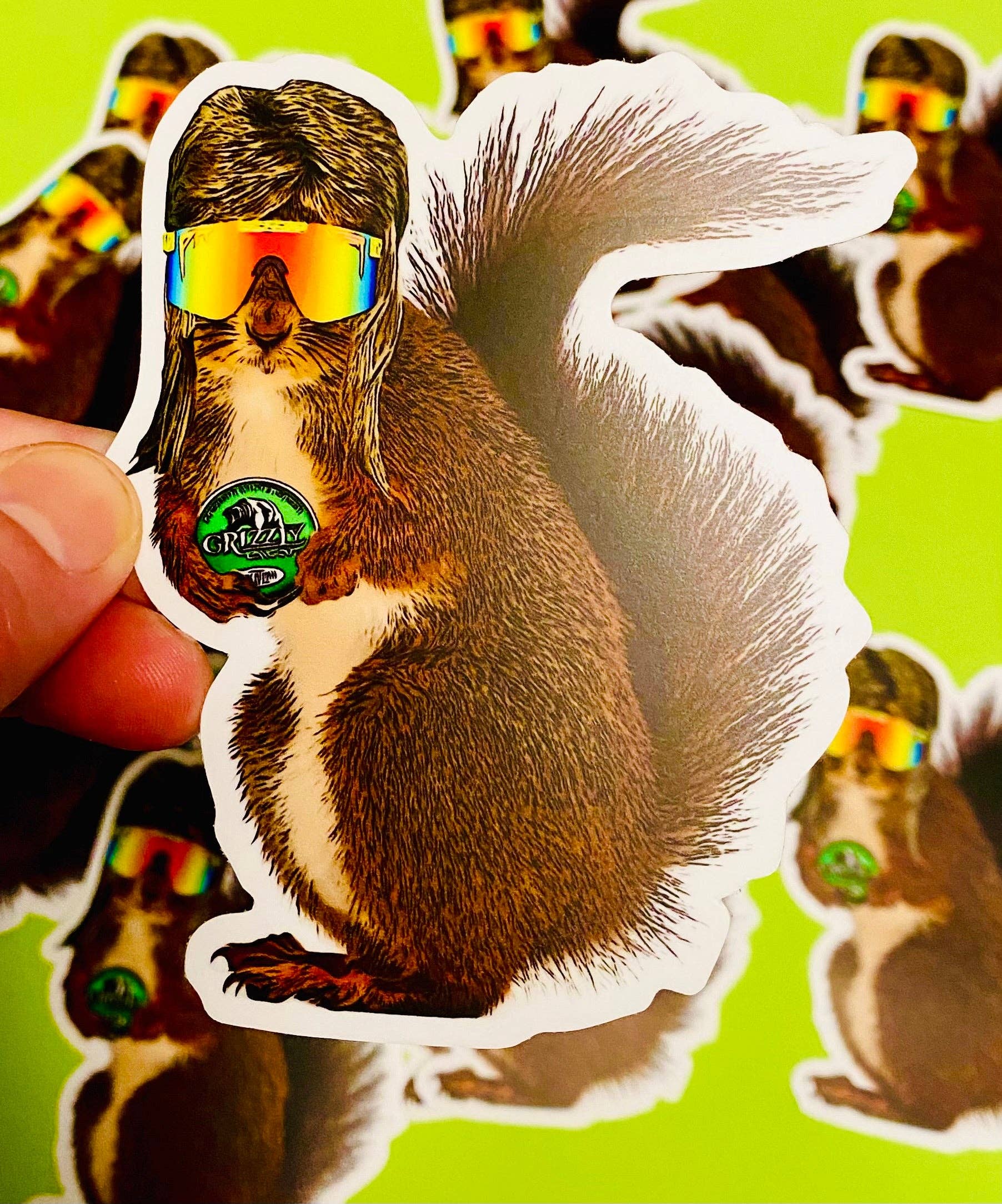 Otto's Grotto - Squirrel Bumpkin Sticker for Hunters Hunting Fans, Squirrel