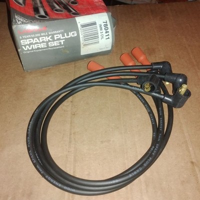 Wells 780411 Spark Plug Wire Set 7MM 3 Cyl Sprint Firefly NOS