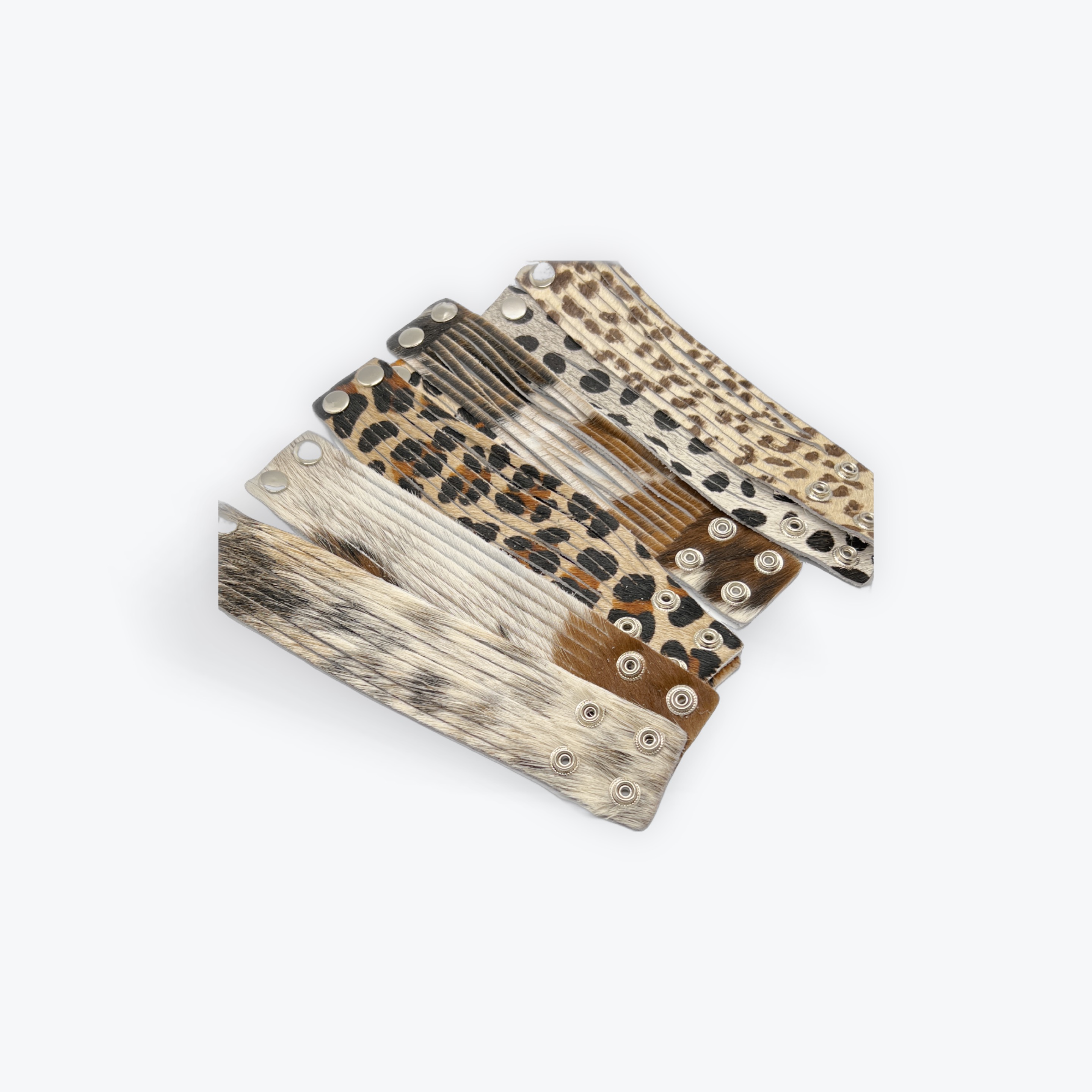 1.5" Leather Bracelet Cut/Hair