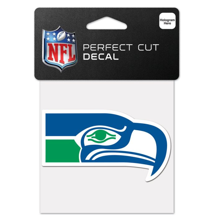 Seattle Seahawks Retro Perfect Cut Decal 4x4"