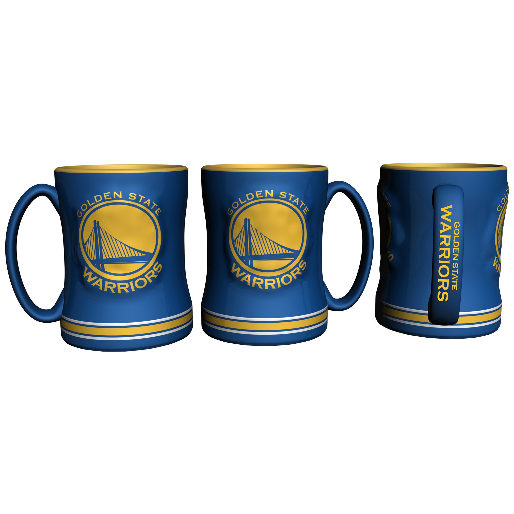 Golden State Warriors Sculpted Coffee Mug 14oz