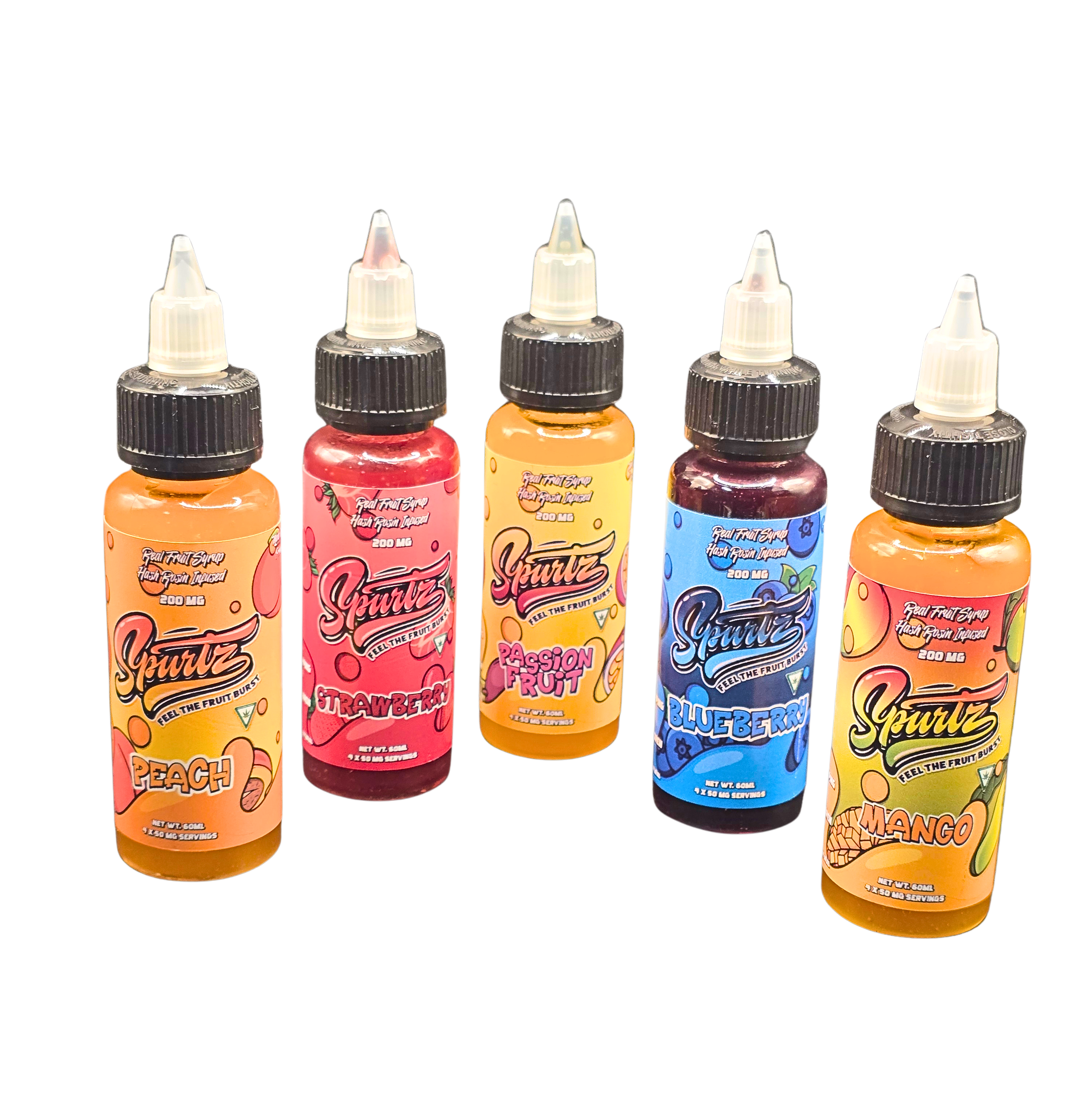 Spurtz Syrup 200mg D9 (50mg D9 per serving) - Peach