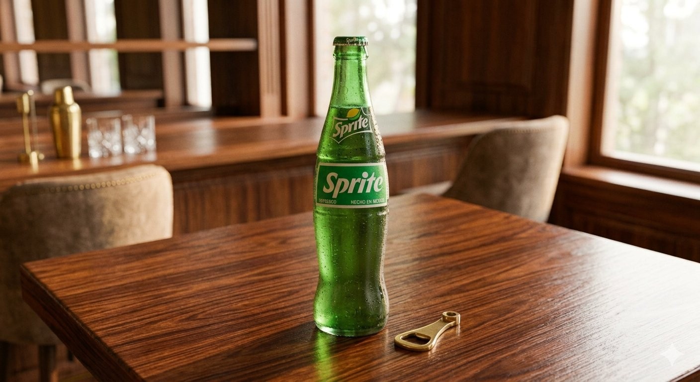 Mexican Sprite 12oz Glass Bottle.