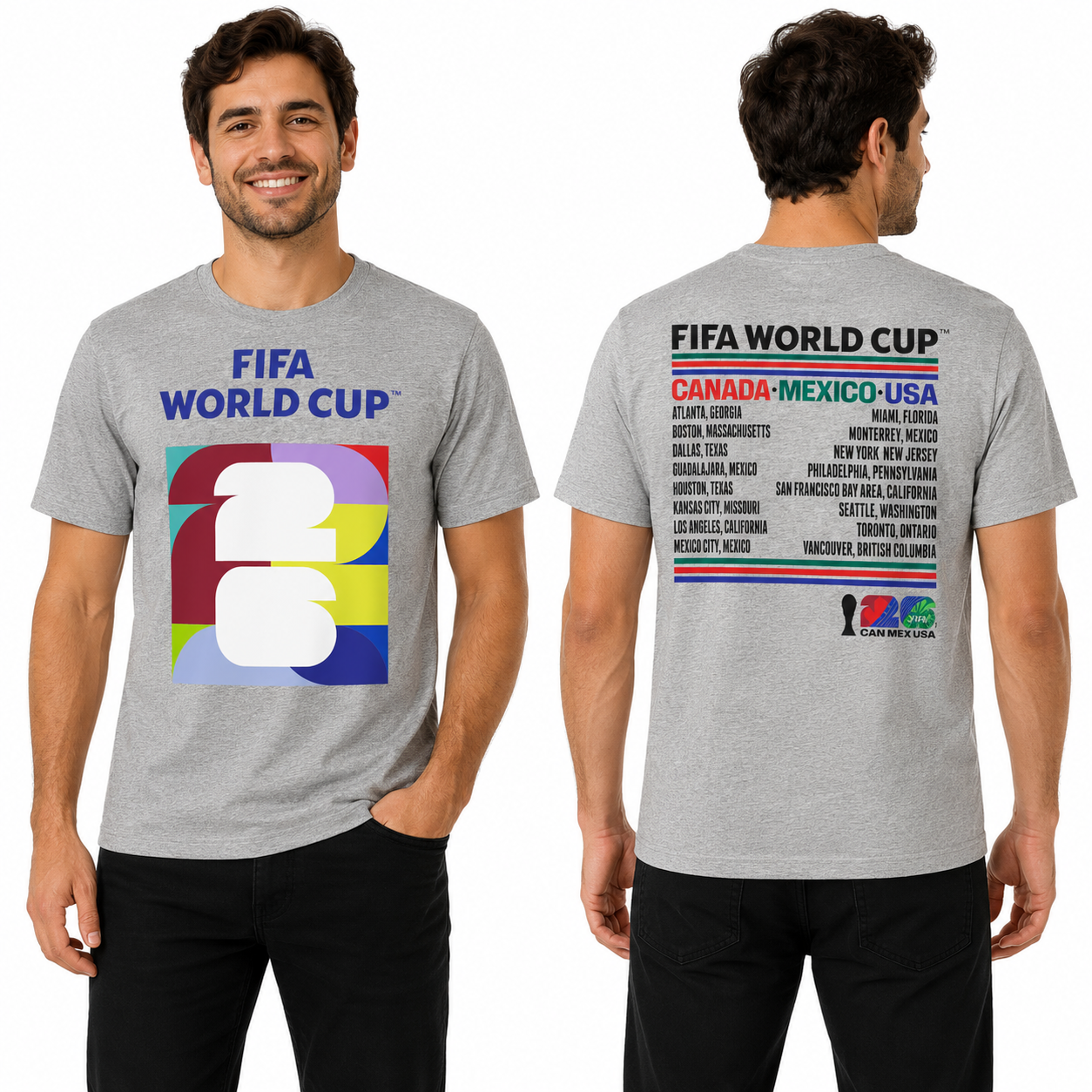 2026 FIFA World Cup Grey 2-Sided Shirt