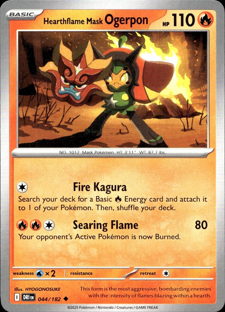 Hearthflame Mask Ogerpon - SV10 44/182