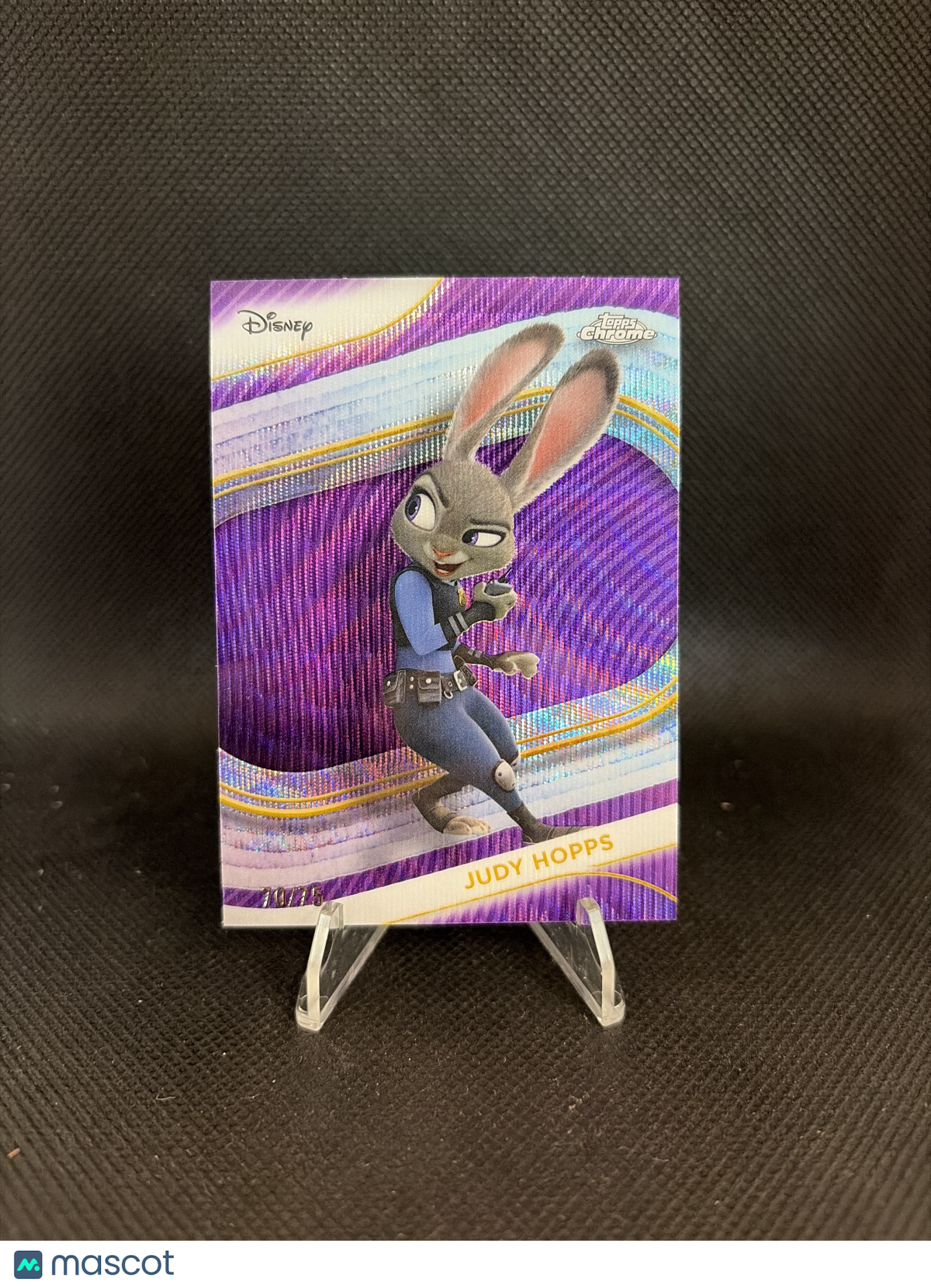 2025 Topps Chrome Disney Judy Hopps Purple Wave /75