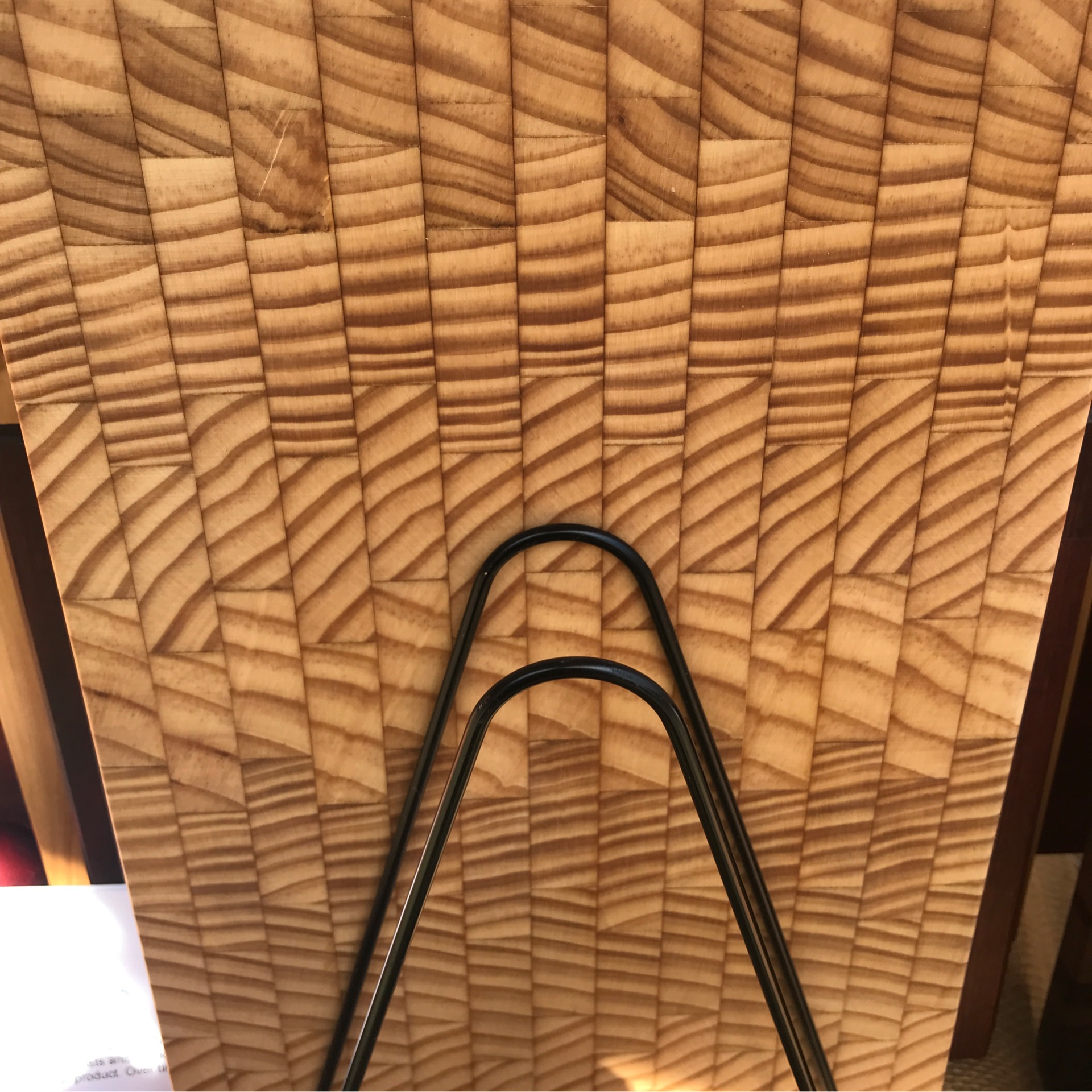 Pine cutting board end grain