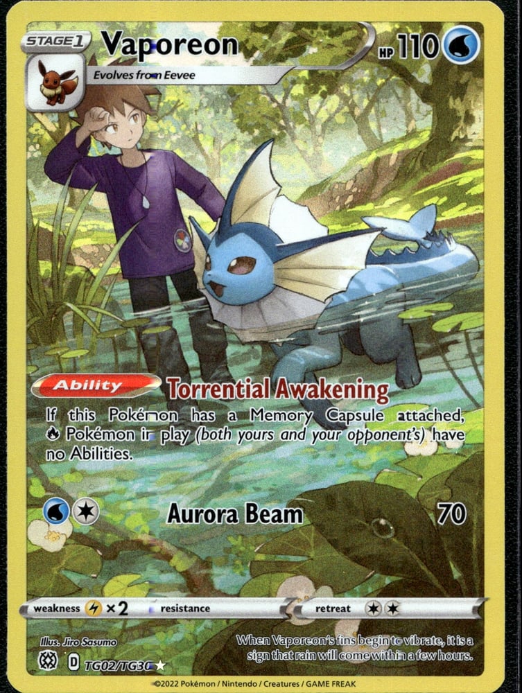 Vaporeon - SWSH9TG TG02/30