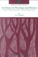 Cover of An Essay on Theology and History: Studies in Pannenberg, Metz, and the Frankfurt School (Aar Studies in Religion)