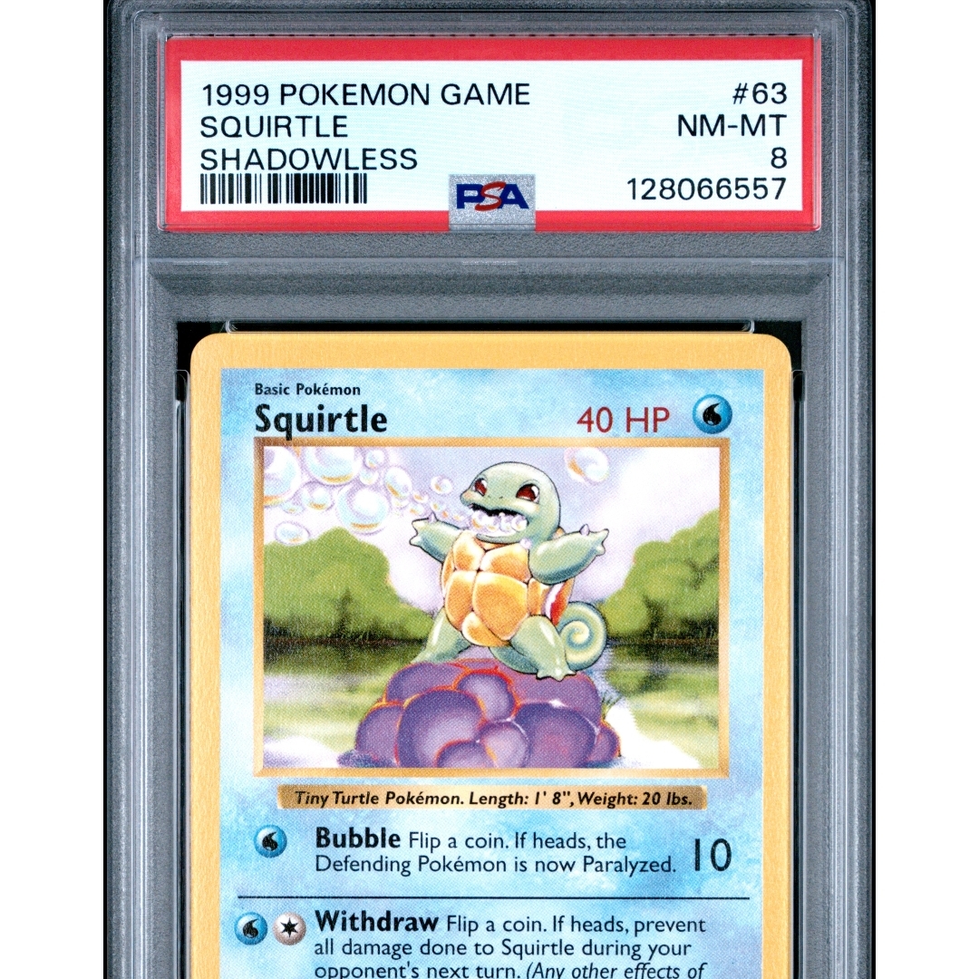 Psa 8 Shadowless Squirtle Graded Card