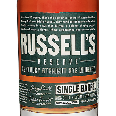 Russell's Reserve Single Barrel Rye