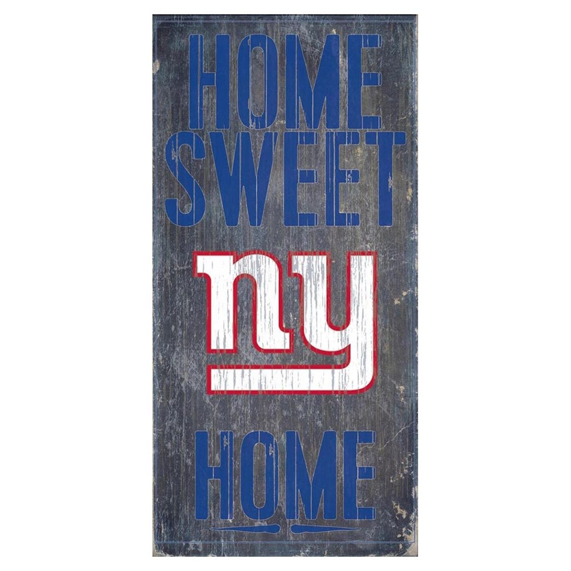 New York Giants Wood Home Sweet Home Sign 6x12"