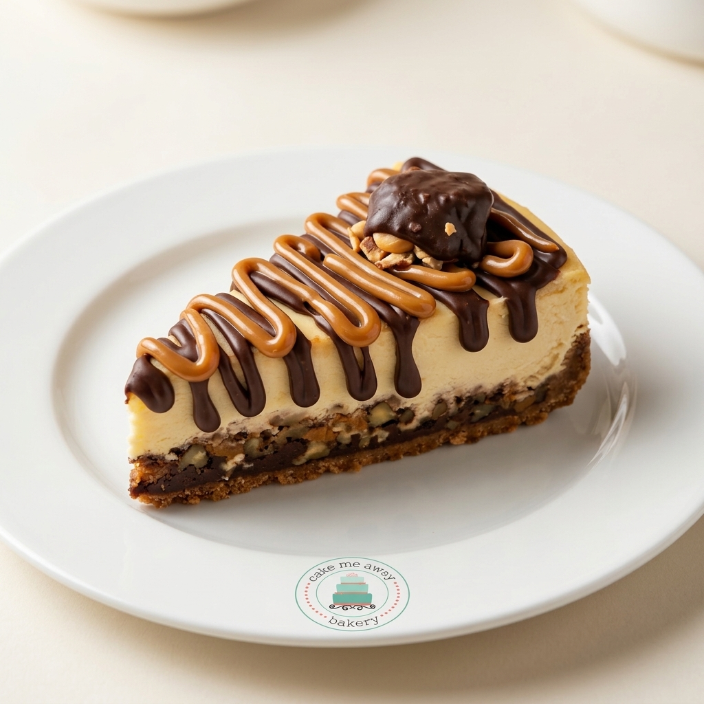 Turtle Cheesecake Slice
