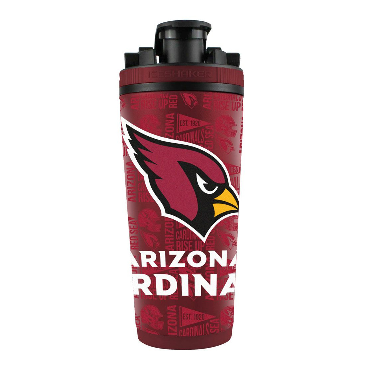 Arizona Cardinals 4D Stainless Steel Ice Shaker 26oz