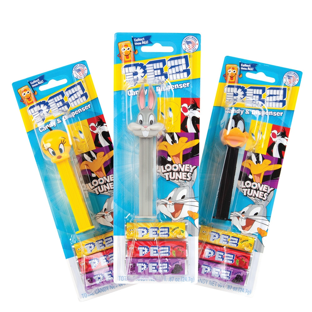Pez Looney Tunes Bugs Bunny Blister Pack Candy 6ct