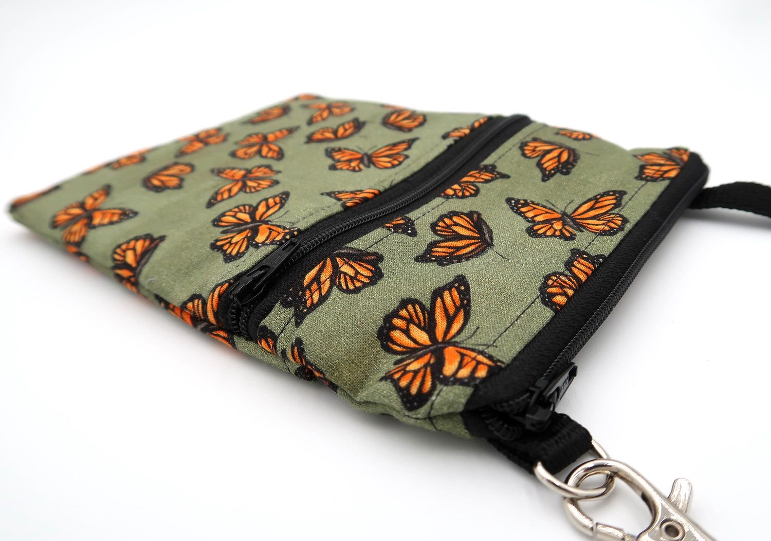 Small Crossbody Bag – Monarchs on Sage, photo 6 of 6