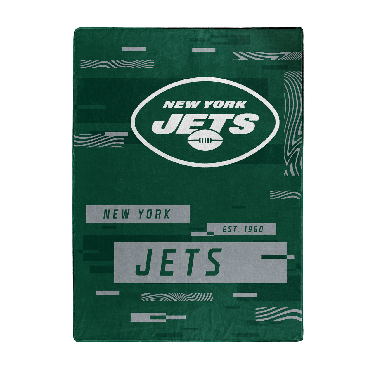 New York Jets Digital Design Raschel Blanket 60x80"