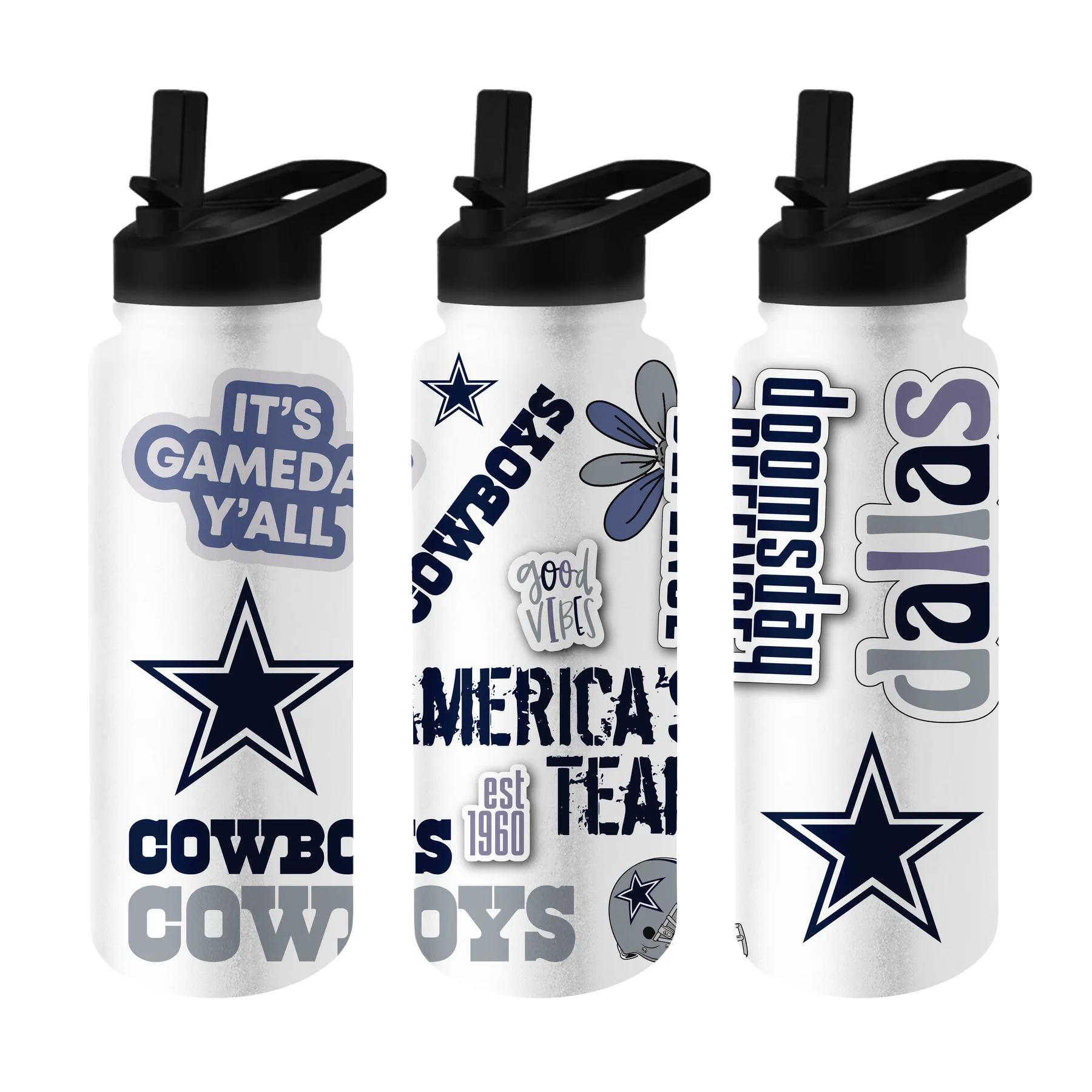Dallas Cowboys Native Quencher Stainless Steel Bottle 34oz