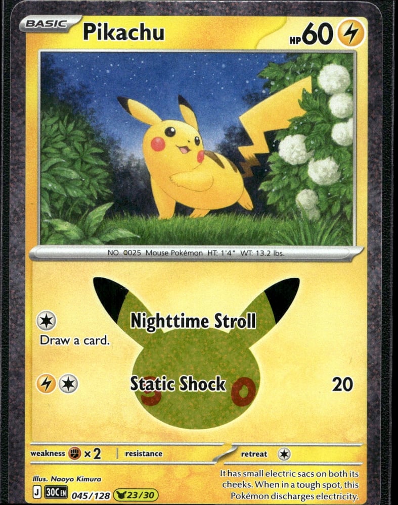 Pikachu - 30TH 45/128