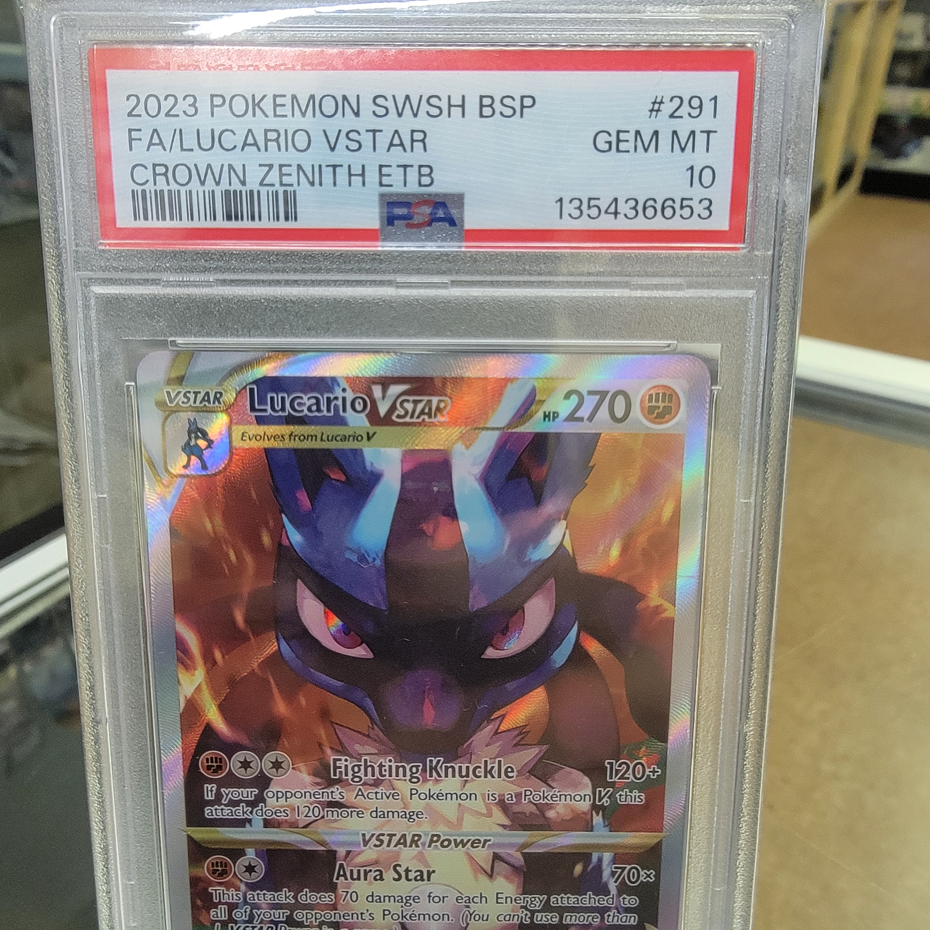 Psa 10 Lucario Vstar Promo Graded Card